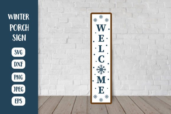 Download Winter Welcome Porch Sign SVG. Seasonal - Winter Collection