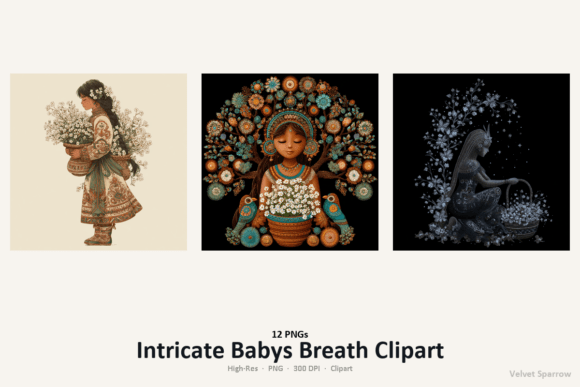 Download Intricate Babys Breath Clipart - Intricate Collection