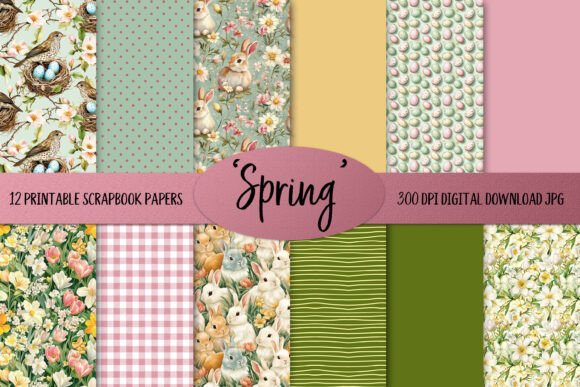 Download Spring Easter Printable Papers - Premium Resources