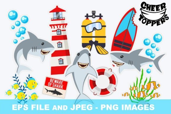 Download Sharks Printable Elements - Premium Resources